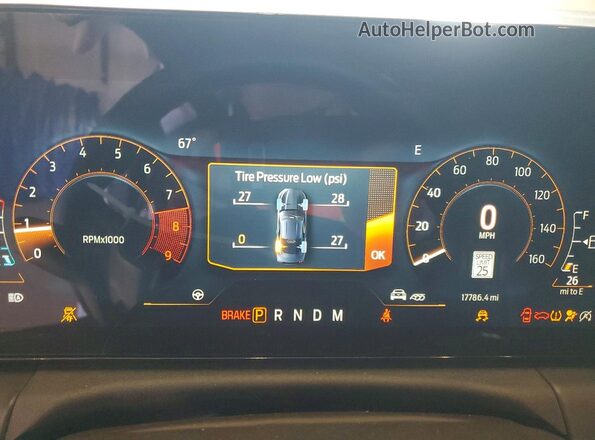 1FA6P8CF4S5400451 2025 FORD MUSTANG Белый Вид щитка приборов