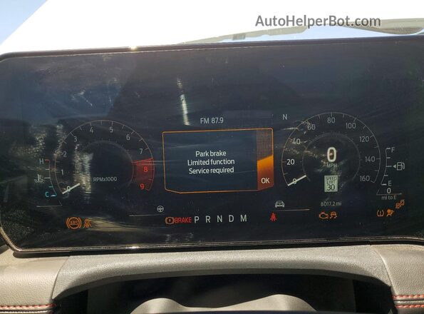 1FA6P8CF4S5409702 2025 FORD MUSTANG White ხელსაწყოთა პანელის ხედი