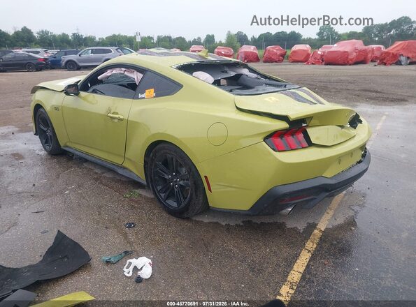 1FA6P8CF4S5417654 2025 FORD MUSTANG Зеленый Задняя левая четверть