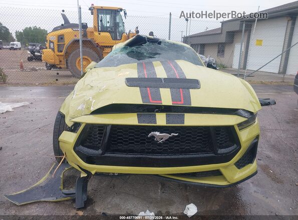 1FA6P8CF4S5417654 2025 FORD MUSTANG Зеленый Вид задней части салона