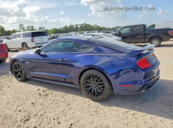 1FA6P8CF5J5122867 2018 FORD MUSTANG Синий Задняя левая четверть