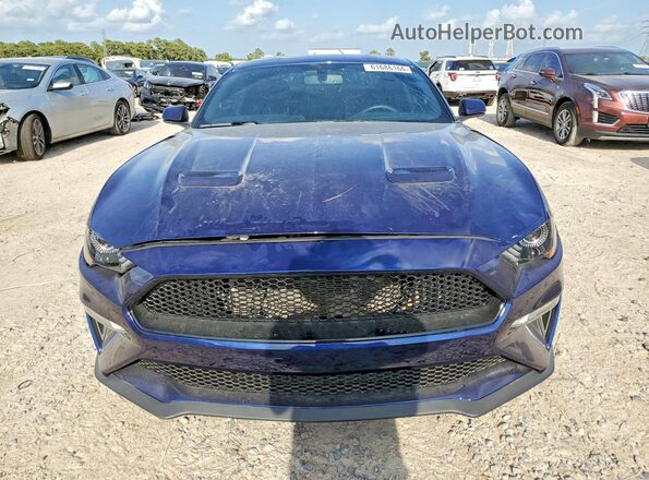 1FA6P8CF5J5122867 2018 FORD MUSTANG Синий Вид спереди