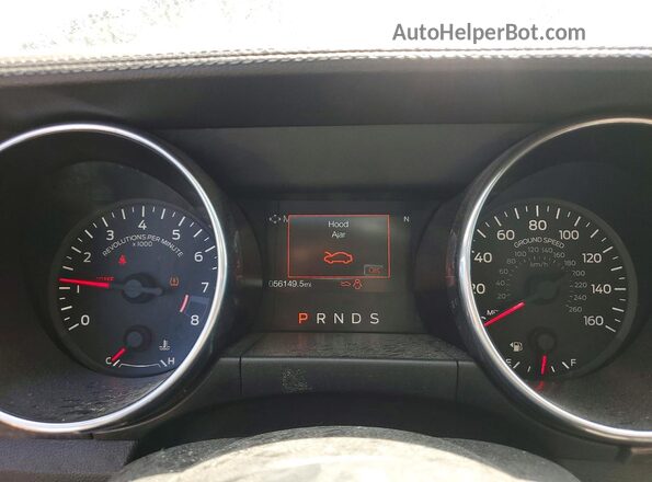 1FA6P8CF5J5122867 2018 FORD MUSTANG Синий Вид щитка приборов