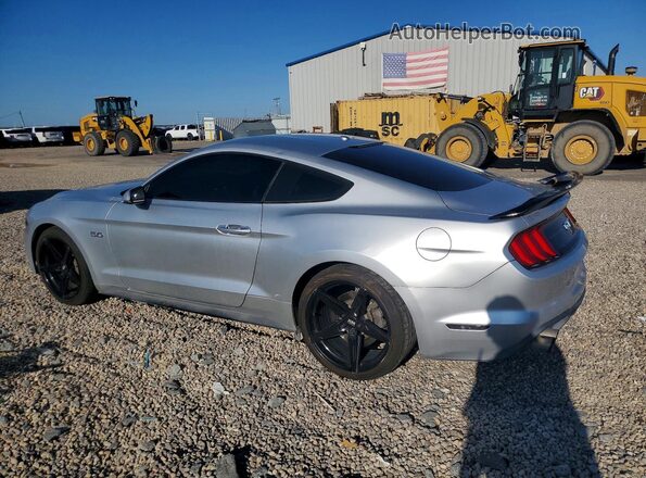 1FA6P8CF5J5143377 2018 FORD MUSTANG Серебряный Задняя левая четверть