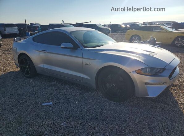 1FA6P8CF5J5143377 2018 FORD MUSTANG Серебряный Передняя правая четверть