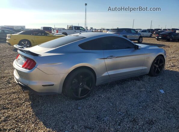 1FA6P8CF5J5143377 2018 FORD MUSTANG Серебряный Задняя правая четверть