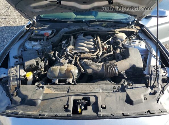 1FA6P8CF5J5143377 2018 FORD MUSTANG Серебряный Вид задней части салона
