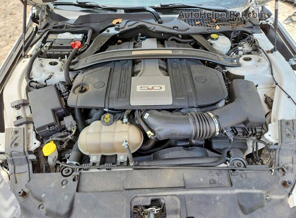 1FA6P8CF5J5153424 2018 FORD MUSTANG White Widok wnętrza z tyłu