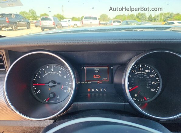 1FA6P8CF5J5162964 2018 FORD MUSTANG Синий Вид щитка приборов