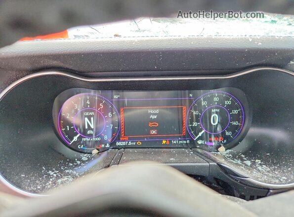 1FA6P8CF5K5164523 2019 FORD MUSTANG Silver Vista del cuadro de instrumentos