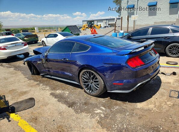 1FA6P8CF5K5189762 2019 FORD MUSTANG Blue Հետևի ձախ