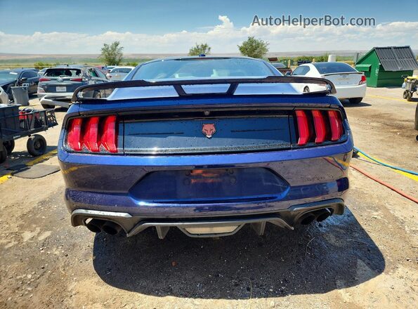 1FA6P8CF5K5189762 2019 FORD MUSTANG Blue Հետևի տեսք