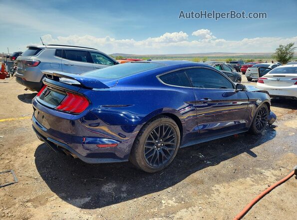1FA6P8CF5K5189762 2019 FORD MUSTANG Blue Հետևի աջ