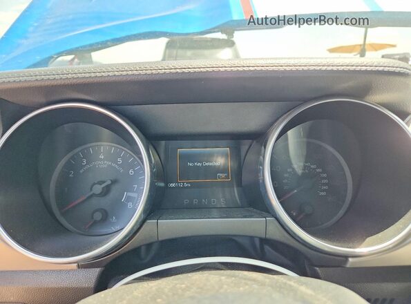 1FA6P8CF5K5200341 2019 FORD MUSTANG Blue Instrument cluster view