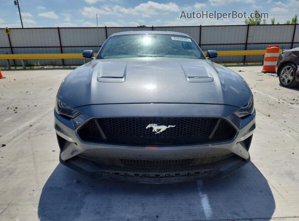 1FA6P8CF5N5130604 2022 FORD MUSTANG Gray Դիմացի տեսք