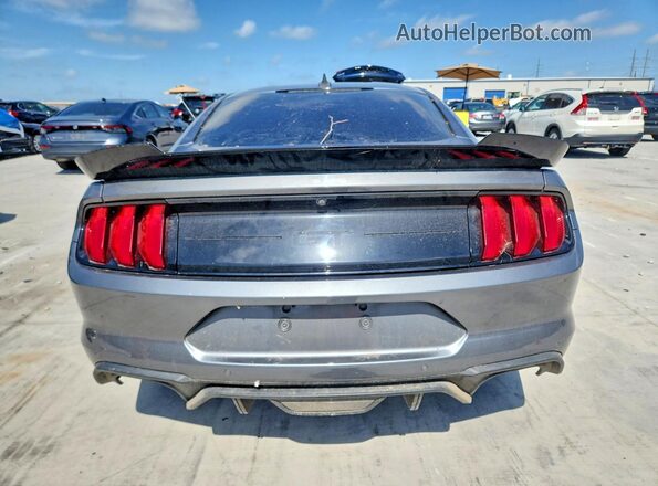 1FA6P8CF5N5130604 2022 FORD MUSTANG Gray Հետևի տեսք
