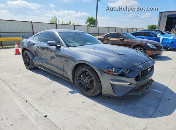 1FA6P8CF5N5130604 2022 FORD MUSTANG Gray Առջևի աջ