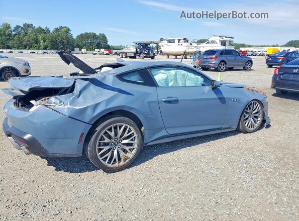 1FA6P8CF5R5404986 2024 FORD MUSTANG Blue Trasero derecho
