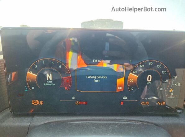 1FA6P8CF5S5413497 2025 FORD MUSTANG Blue Вид щитка приладів