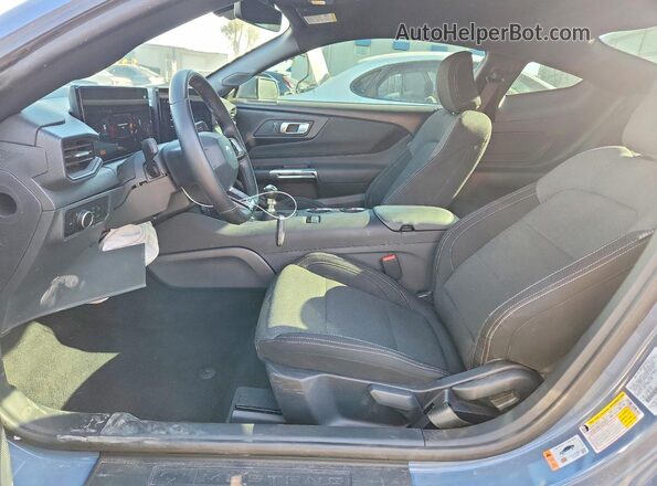 1FA6P8CF5S5413497 2025 FORD MUSTANG Blue Вид салону спереду