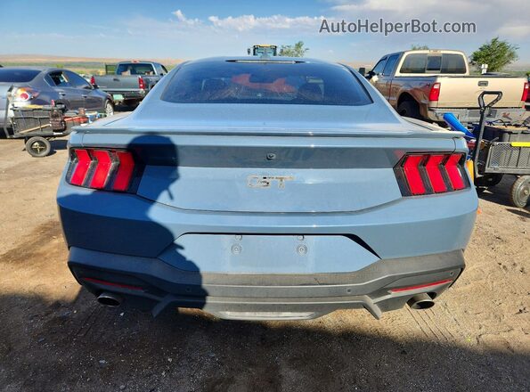 1FA6P8CF5S5413497 2025 FORD MUSTANG Blue Вид ззаду