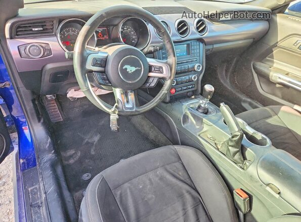 1FA6P8CF6G5322665 2016 FORD MUSTANG Blue წინა პანელის ხედი