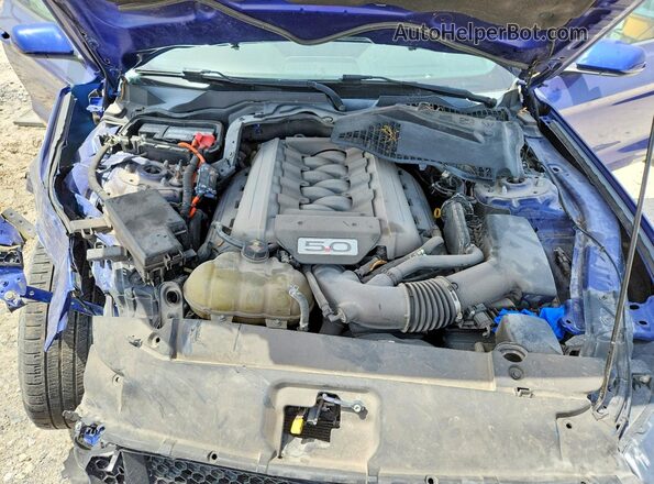 1FA6P8CF6G5322665 2016 FORD MUSTANG Blue უკანა სალონის ხედი