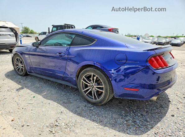 1FA6P8CF6G5322665 2016 FORD MUSTANG Blue უკანა მარცხენა