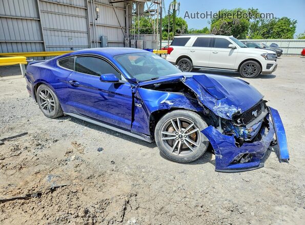 1FA6P8CF6G5322665 2016 FORD MUSTANG Blue წინა მარჯვენა