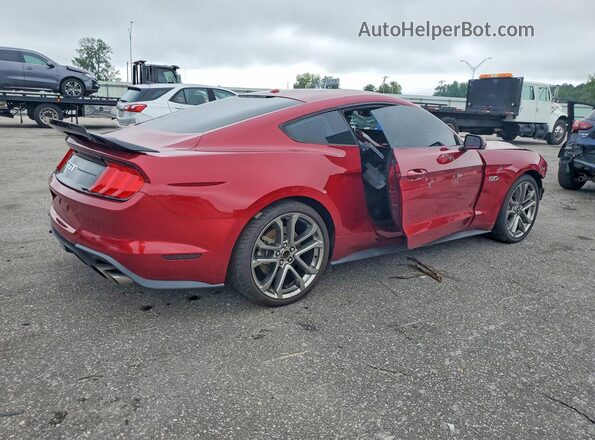 1FA6P8CF6J5101266 2018 FORD MUSTANG Burgundy Rear right