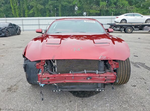 1FA6P8CF6J5101266 2018 FORD MUSTANG Burgundy Front view