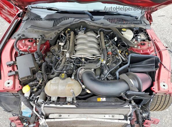 1FA6P8CF6J5101266 2018 FORD MUSTANG Burgundy Rear interior view