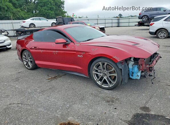 1FA6P8CF6J5101266 2018 FORD MUSTANG Burgundy Front right