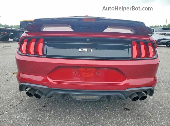 1FA6P8CF6J5101266 2018 FORD MUSTANG Burgundy Rear view