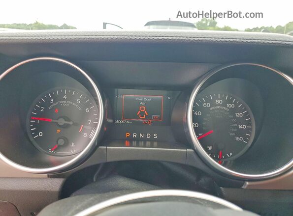 1FA6P8CF6J5101266 2018 FORD MUSTANG Burgundy Instrument cluster view