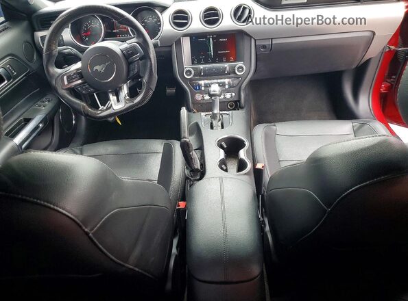 1FA6P8CF6J5101266 2018 FORD MUSTANG Burgundy Dashboard view