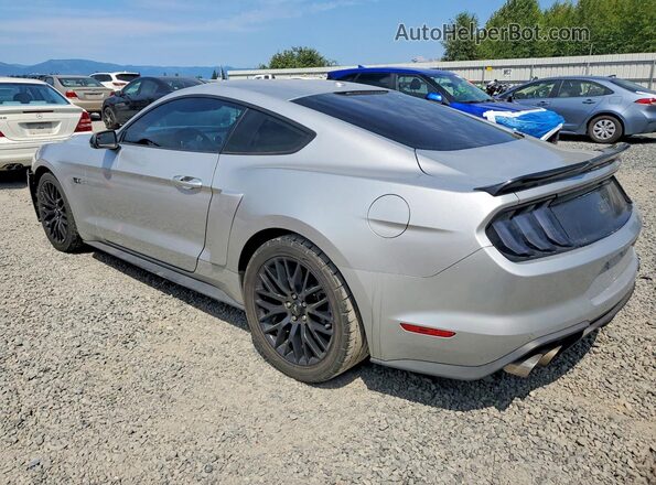 1FA6P8CF6K5102614 2019 FORD MUSTANG Серебряный Задняя левая четверть