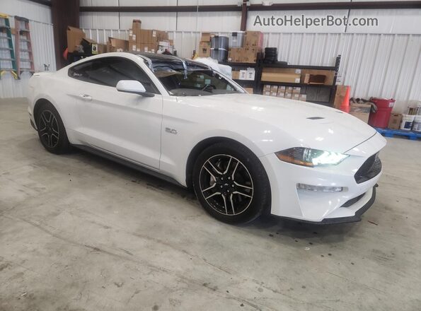 1FA6P8CF6L5103425 2020 FORD MUSTANG White Delantero derecho