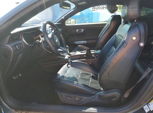 1FA6P8CF6L5168887 2020 FORD MUSTANG Gray წინა სალონის ხედი