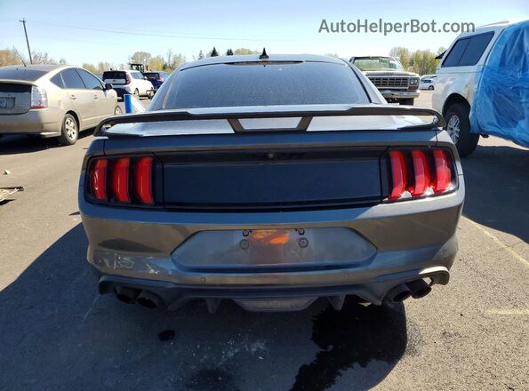 1FA6P8CF6L5168887 2020 FORD MUSTANG Gray უკანა ხედი