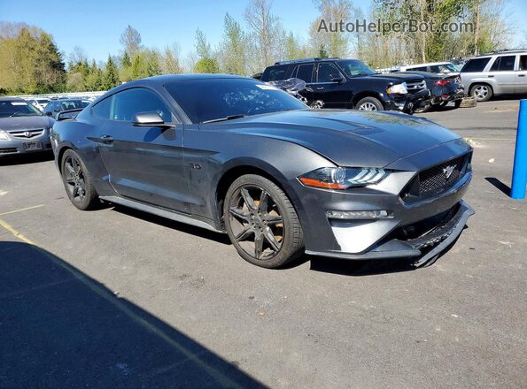 1FA6P8CF6L5168887 2020 FORD MUSTANG Gray წინა მარჯვენა