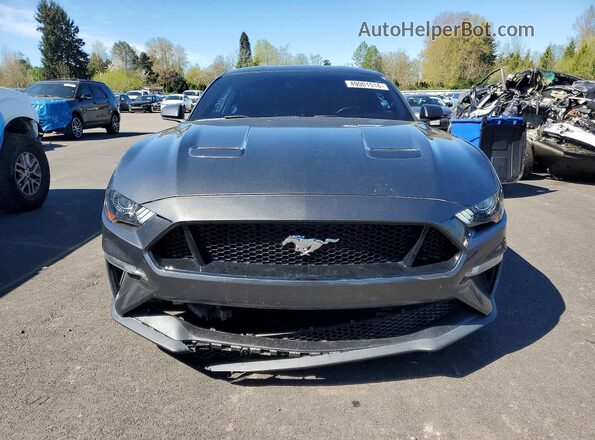 1FA6P8CF6L5168887 2020 FORD MUSTANG Gray წინა ხედი