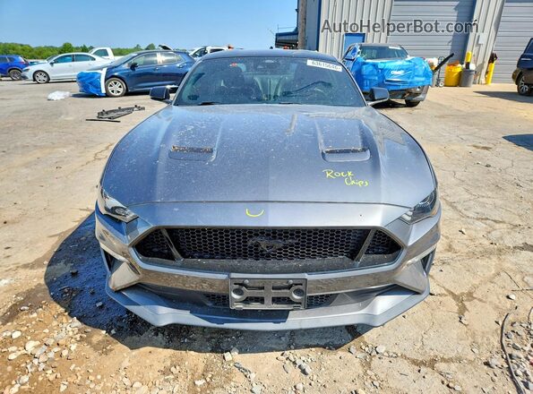 1FA6P8CF6M5107251 2021 FORD MUSTANG Gray Vista frontal