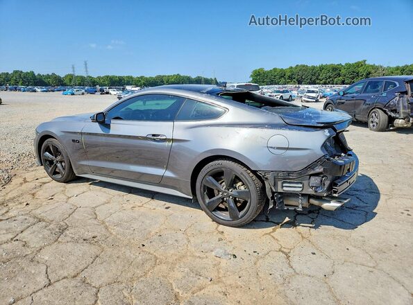 1FA6P8CF6M5107251 2021 FORD MUSTANG Gray Trasero izquierdo