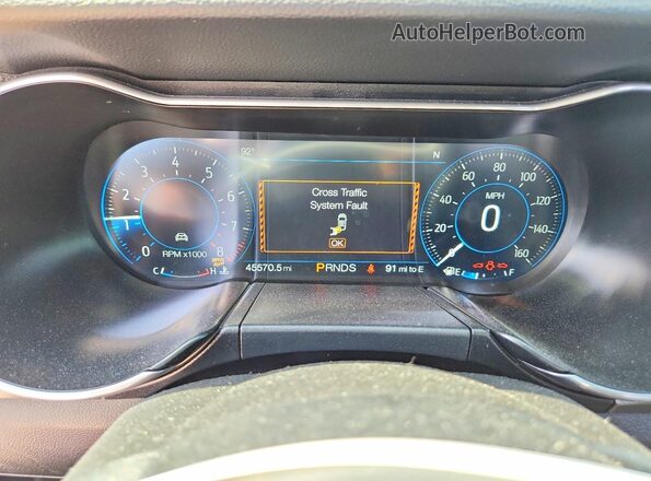 1FA6P8CF6M5107251 2021 FORD MUSTANG Gray Vista del cuadro de instrumentos