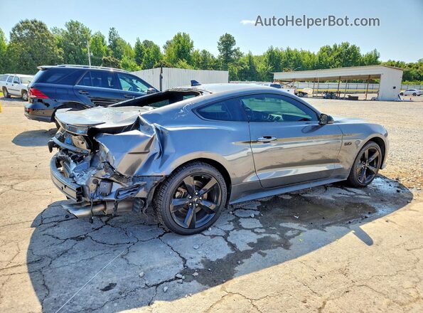 1FA6P8CF6M5107251 2021 FORD MUSTANG Gray Trasero derecho