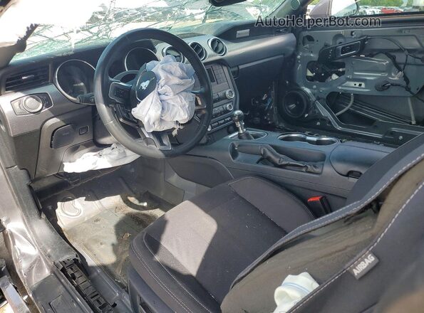 1FA6P8CF6M5138192 2021 FORD MUSTANG Gray წინა პანელის ხედი