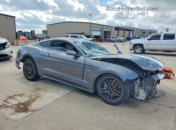 1FA6P8CF6M5138192 2021 FORD MUSTANG Gray წინა მარჯვენა