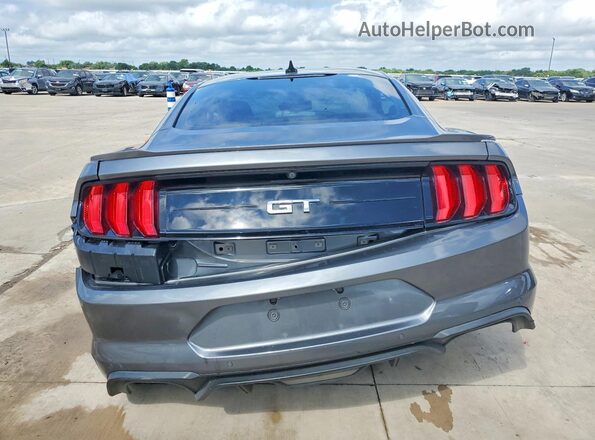 1FA6P8CF6M5138192 2021 FORD MUSTANG Gray უკანა ხედი