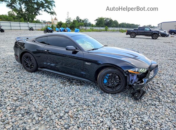 1FA6P8CF6M5149256 2021 FORD MUSTANG Black Առջևի աջ